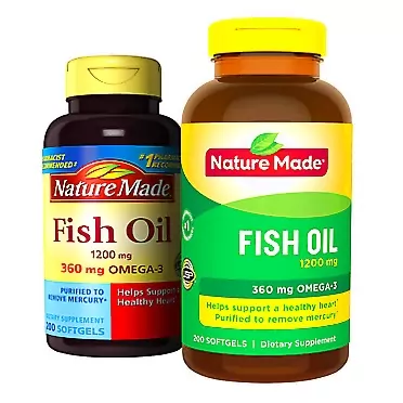 Nature Made Fish OIL 1200 Mg, 360 Mg Omega-3: 400 Liquid Softgels by Nature Made