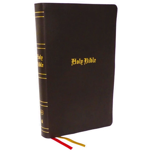 By Thomas Nelson (Author) KJV Holy Bible: Super Giant Print with 43,000 Cross References, Brown Bonded Leather, Red Letter, Comfort Print (Thumb Indexed): King James Version
