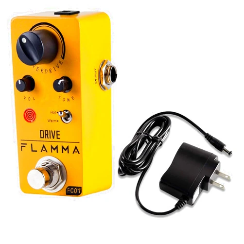 FLAMMA FC07 Overdrive Pedal with 9V 300mA Power Supply