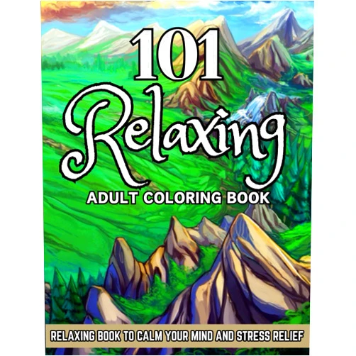 By Activity World (Author) 101 Relaxing: Adult Coloring Book — Relaxing Book to Calm your Mind and Stress Relief — Beautiful Designs of Animals, Landscape, Beach, House, Birds, Butterflies, Motivational Quotes and more