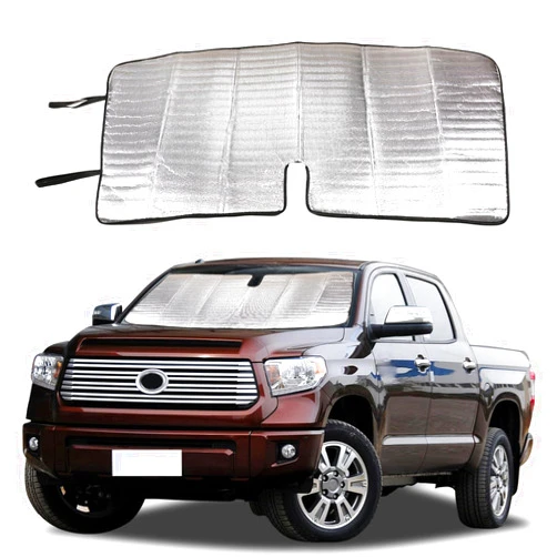TongSheng The Original Windshield Sun Shade for Toyota Tundra 2007 2008 2009 2010 2011 2012 2013 2014 2015 2016 2017 2018 2019 2020 2021 Car Windshield Reflective Sunshade Protector Sun Shade Accessories