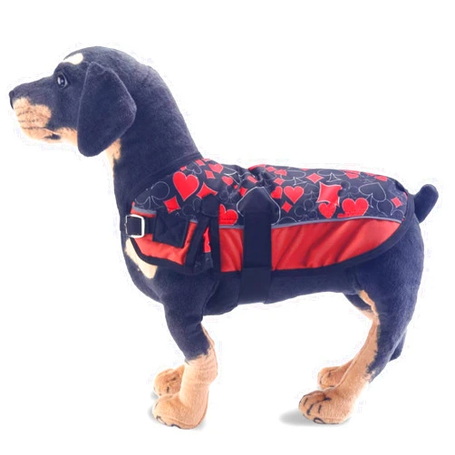 LEAFOREST 600D Warm Dog Coat Waterproof Windproof Cold Weather Coats (200g Fill) for Outdoor Red 55cm