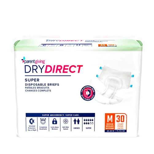 Dry Direct Super Brief (Medium - Pack of 30) by Parentgiving