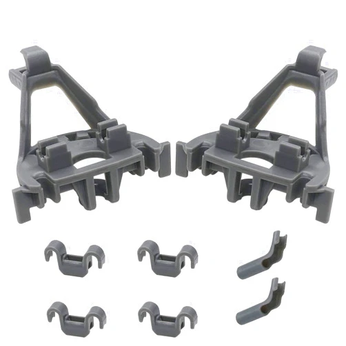 Beaquicy 00428344 Dishwasher Bearing Lower Rack Flip Tine Clip Kit - Replacement for Bosch Thermador Kenmore Dishwasher - Replaces 428344 00418499 418499 420199 00420199 1999096 Gray