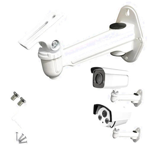 USIDAE Universal CCTV Security Camera Mounting, IP Camera Bracket, Aluminum Alloy Indoor Outdoor Wall Ceiling Mount Holder Stand Monitor Rotary Bracket (1 Set) (1 Pack)