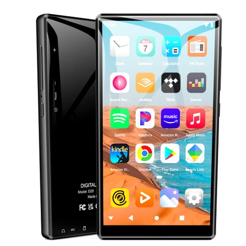 SWOFY D26 MP3 Player with Bluetooth and WiFi, Spotify Kids, 160GB MP4 Player Support Download Amazon Music, Audible up 512GB Expand Music Player