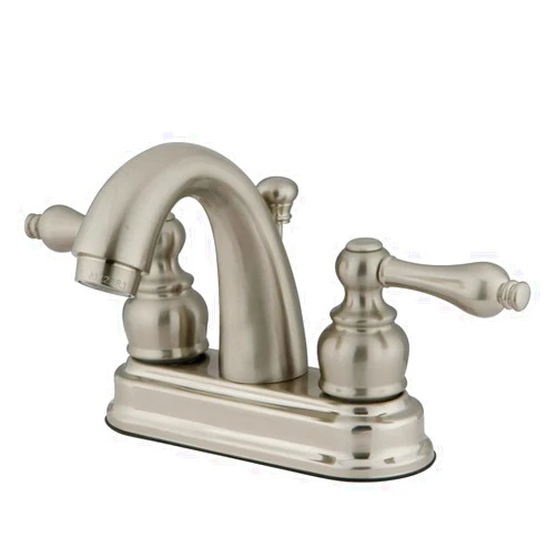 Kingston Brass FB5618AL 3-5/8-Inch in Spout Reach Restoration 4-Inch Centerset Lavatory Faucet, Brushed Nickel