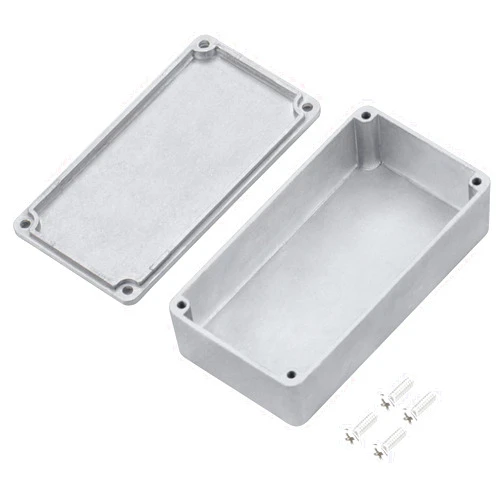 DaierTek 1590B Stomp Box Guitar Pedal Enclosure 112x61x32 MM Aluminum Guitar Pedal Box Diecast Stomp Case Unfinished Toggle Switch