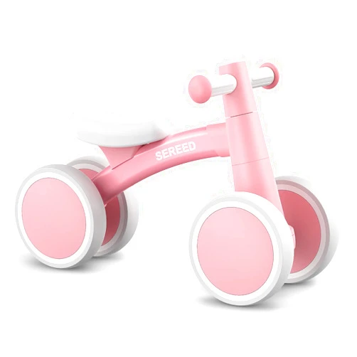 SEREED Baby Balance Bike for 1 Year Old Boys Girls 12-24 Month Toddler Balance Bike, 4 Wheels Toddler First Bike, First Birthday Gifts