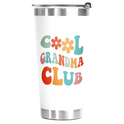 Aurahouse Mothers Day Grandma Gifts-Cool Grandmas Club Tumbler 20oz, Birthday Gifts for New Grandmas, First Time Grandma-to-be, Nana, Mimi, Gigi Christmas Coffee Cup
