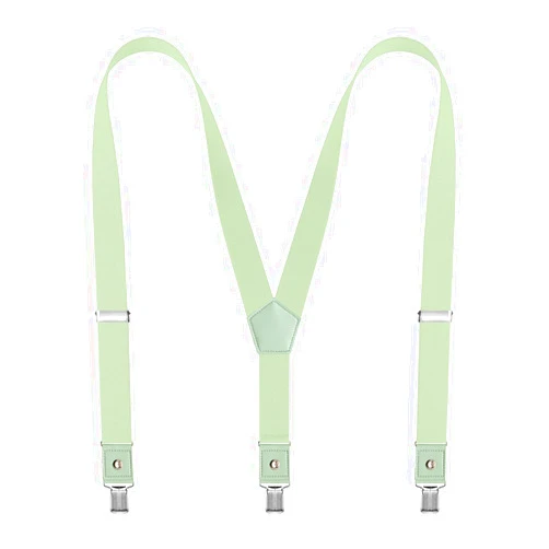 DEOBOX Men's Suspenders Y-Back Adjustable Elastic with Strong Clips for Casual&Formal