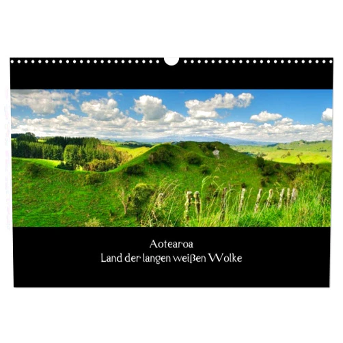 CALVENDO Aotearoa - Land der langen weißen Wolke (Wandkalender 2025 DIN A3 quer), CALVENDO Monatskalender [Calendar] Wolfram Plettscher