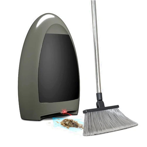 EYE-VAC EyeVac Home Touchless Vacuum, Dual High Efficiency Filtration, Corded, Bagless, Automatic Sensors, 1000 Watt (Stone w/Black Canister)