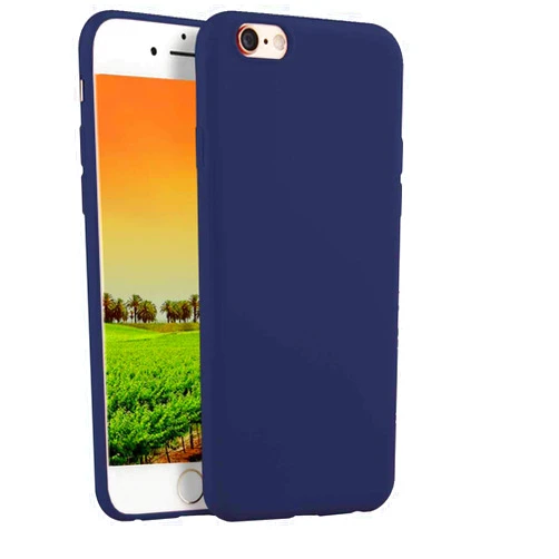 CaseHQ Compatible with iPhone 6 / 6s 4.7-Inch Case, Thin Slim Fit Soft TPU Rubber Bumper Shell Anti-Scratch Resistant Shockproof Protective Mobile Phone Cover for Girls Women Man Boys,Dark Blue