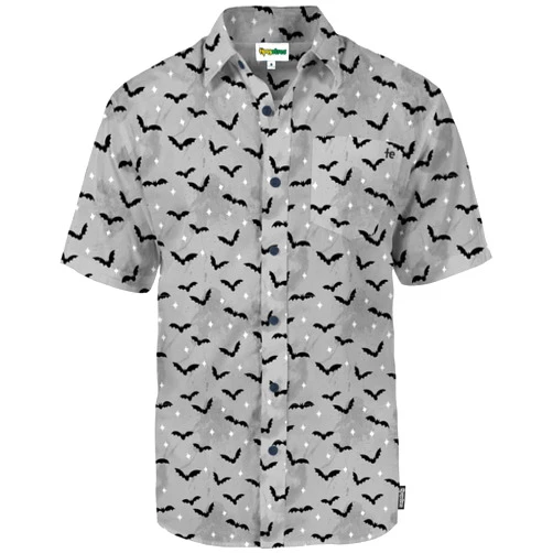 Tipsy Elves Halloween Button Down Shirts for Men - Spooky Party Wear with Comfort Blend
