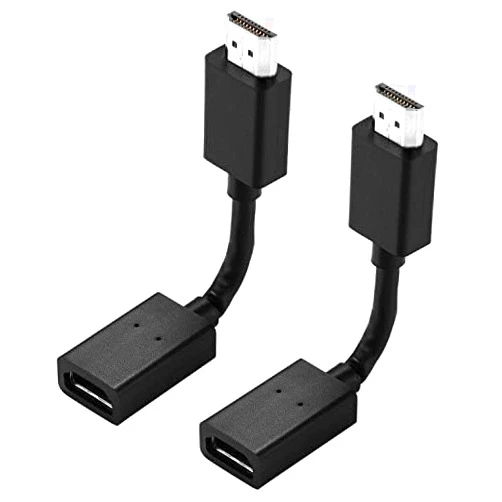 Willcan 2pcs HDMI Male to Female Swivel Adapter Any Angle Adjustable Rotation 360 Degree Connector Supports 3D 1080P HDMI Extender for Fire TV Stick, Roku Stick, Google Chromecast, Xbox, PS4, PS3.