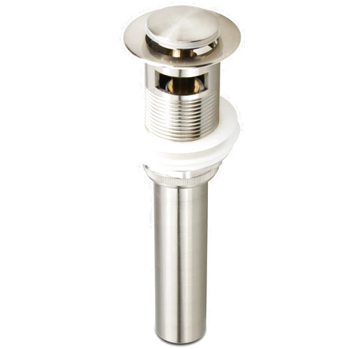 ALLWIN-HOUSEWARE W Bathroom Faucet Vessel Pop Up Sink Drain, Brushed Nickel with Overflow