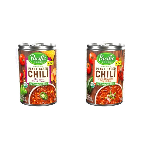 Pacific Foods (Bundle of 4) Pacific Foods Organic Plant-Based Chilis, Vegetarian Chili, 16.5 oz Cans