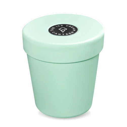 The Ice Cream Canteen Vacuum Insulated Double Wall Stainless Steel Thermos Container for the pint of ice cream enjoy ice cream anywhere (Mint Green)