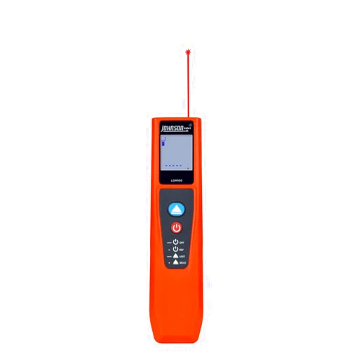 Johnson Level & Tool LDM100 Laser Distance Meter, 100', Orange, 1 Laser Distance Meter