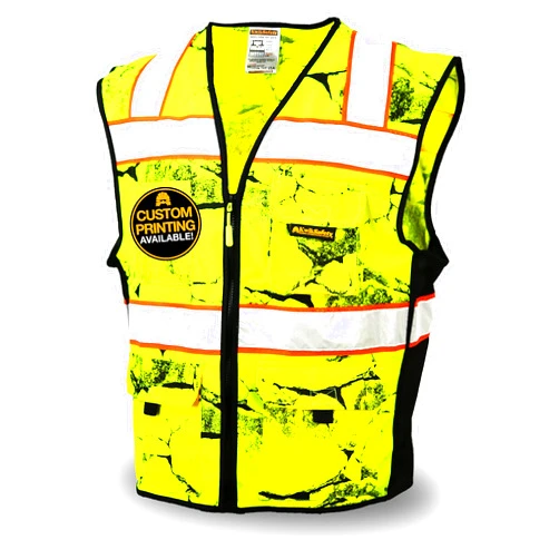 KwikSafety - Charlotte, NC - UNCLE WILLY'S WALL Safety Vest [Limited Edition Camo] Class 2 Hi Vis PPE ANSI OSHA Compliant