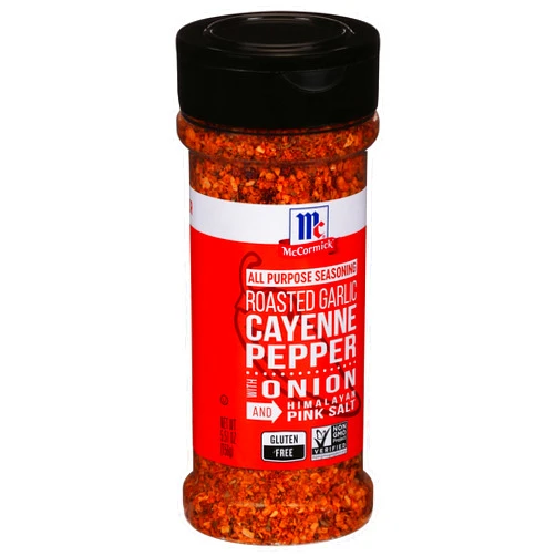 McCormick Roasted Garlic Cayenne Pepper with Onion and Himalayan Pink Salt All Purpose Seasoning, 5.51 oz