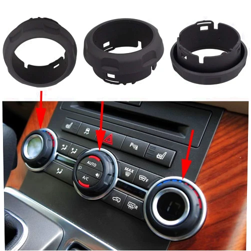 RLB-HILON 3PCS Central Console A/C Volume Control Knob Compatible with Land Rover Range Rover Sport Discovery 4 2009 2010 2011 2012 2013 LR029591