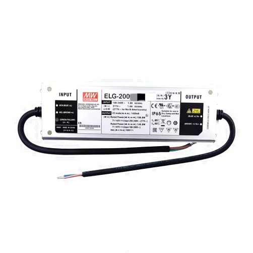 MEALDOO Mean Well ELG LED Driver， ELG-200-C2100A-3Y 200W 2100mA
