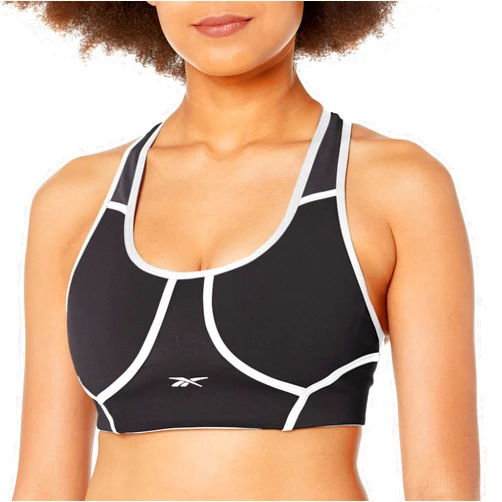 Reebok Women's Lux Racerback Sports Bra, Medium Support