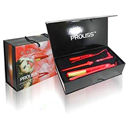 Proliss Full Set Elite Collection- Styler, Straightener, Curler. (Red)