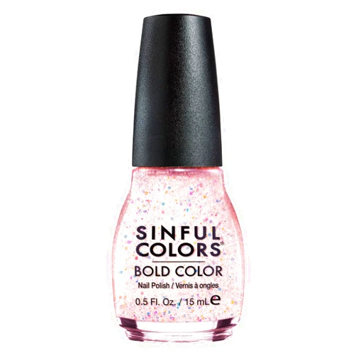 SinfulColors Bari Revlon 6407-99 .5 Oz Pink Glitter Professional Nail Polish