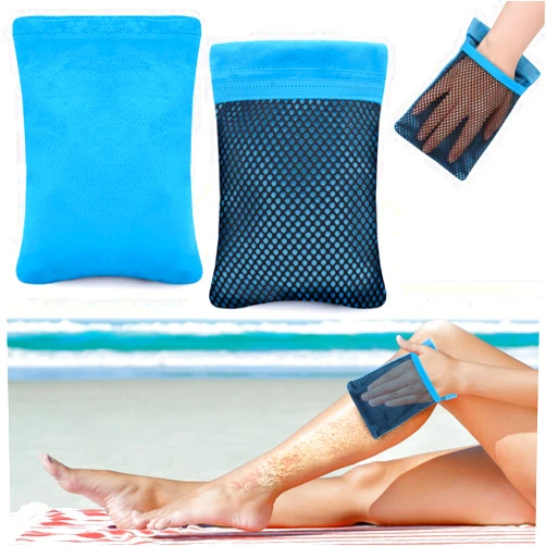 BSRESIN 2 Pcs Sand Remover for Beach, Large Sand Removal Bag Beach Essentials for Whole Family Clean and Sand Free