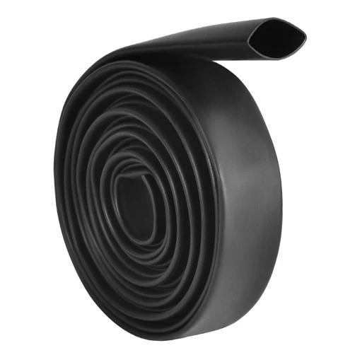 ALLWIN 1 Inch Heat Shrink Tubing - 6.6 Ft 3:1Ratio Waterproof Heat Shrink Tubin - Adhesive Lined,Dual Wall Adhesive Shrinkable Wire Wrap Tube - Black (1, Black, 1
