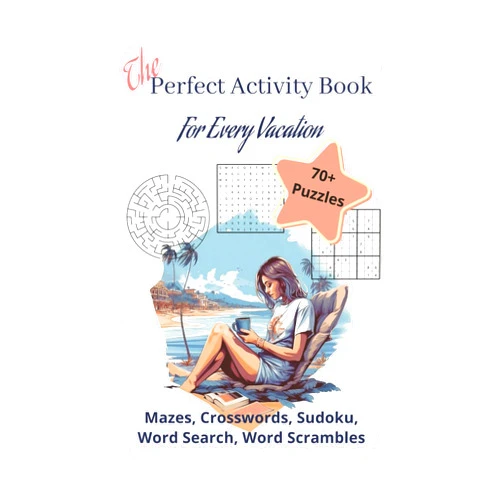 TLU Crosswords The Perfect Activity Book For Every Vacation: Multiple Activities - Mazes, Sudoku, Word Games with Easy to Read Print about Vacations, Bible Verses, ... Gift for Vacations, Holidays, and Free Times