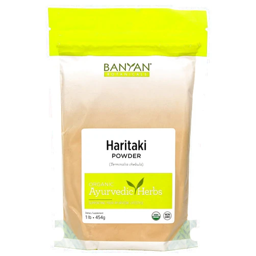 Banyan Botanicals Haritaki Powder – Certified Organic, 1 Pound – Terminalia chebula – for Detoxification & Rejuvenation* – Organic, Vegan, Non-GMO, Gluten Free, Certified Fair for Life Fair Trade
