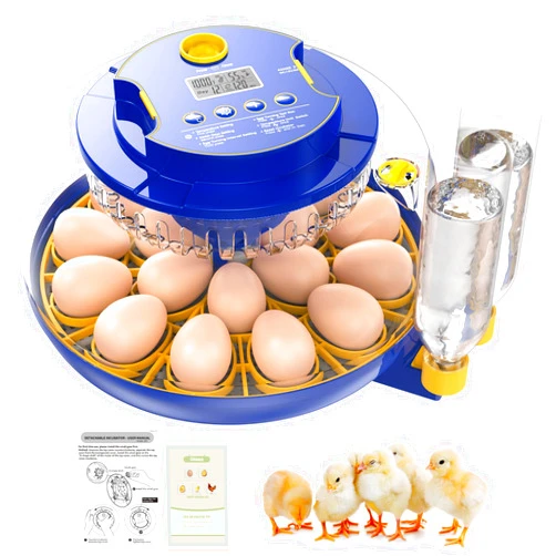 Chtoocy 18 Egg Incubator w Automatic Egg Turning and Humidity Control &Temp Control for Hatching Eggs, Incubator for Quail Eggs, Ducks, Goose, Pigeon, Parrot Eggs, Day Tractor Clear 360° View Window