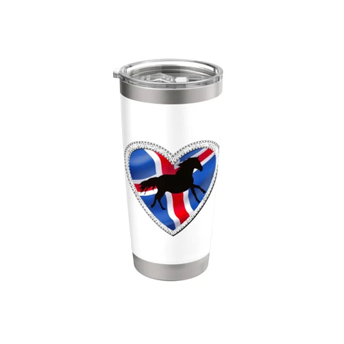 Isländer Pferde Reiter Geschenk Icelandic Horse Riding Horse Rider Heart Stainless Steel Insulated Tumbler
