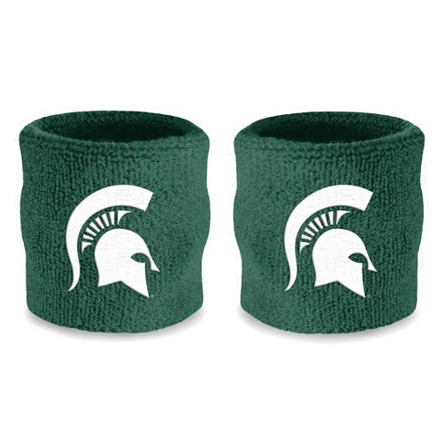 Suddora College Wrist Sweatbands - Athletic Cotton Terry Cloth Wrist Bands for School Basketball, Tennis, Football, Baseball (Pair)
