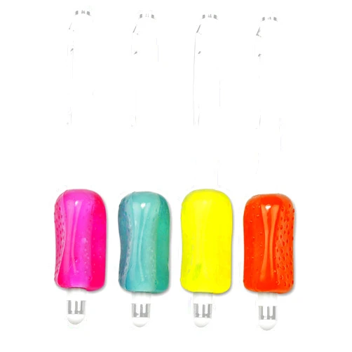 The Pencil Grip Ergonomic Textured Grips for Stylus Pens, Pack of 4 Bumpy Stylus Grips in Neon Colors (Stylus Pen not Included) (TPG-12004)