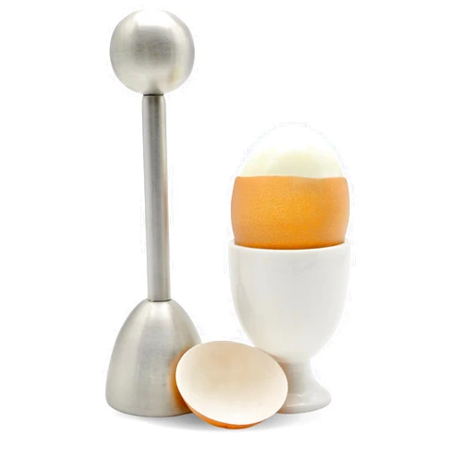 Impeccable Culinary Objects (ICO) ICO Stainless Steel Egg Topper and Perfect Egg Opener for Soft Boiled Eggs, Egg Cracker for Hard Boiled Eggs
