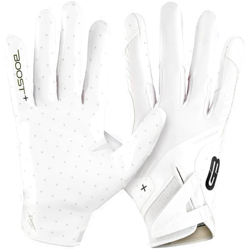 Grip Boost Football Gloves - Solid Stealth 6.0 Boost Plus Sticky Technology - Adult and Youth Football Gloves for Wide Receiver - Men's and Boys Sizes