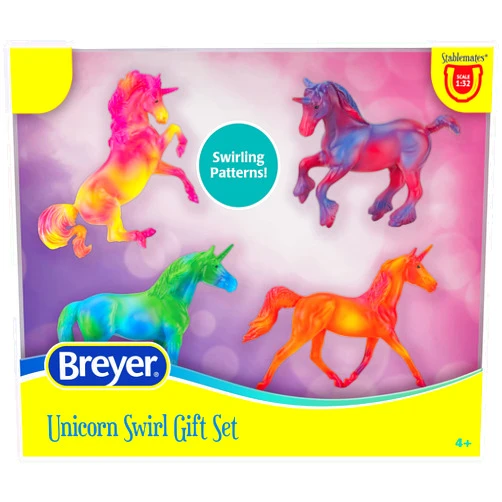 Breyer Stablemates Unicorn Swirl Gift Set 6912, Multicolor, 00