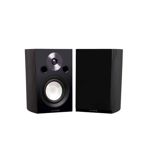 Fluance Reference High Performance 2-Way Bookshelf and Surround Sound Speakers for 2-Channel Stereo Listening or Home Theater System - Black Ash/Pair (XL8S)