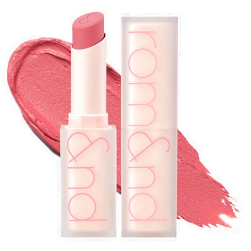 rom&nd Zero Matte Lipstick 3g, 10 PINK SAND, Intense Color, Highly Pigmented, Last All Day, Weightless, Smooth Velvet Texture, Matte Finish, Without Drying or Flaking, Ultra-Adhesive Formula