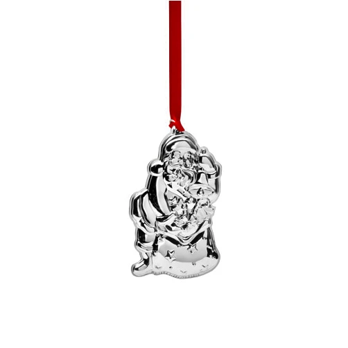 Wallace 2023 Sterling Santa Ornament, 7th Edition