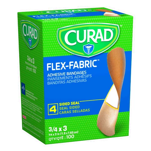 Curad Flex Fabric Adhesive Bandages, Bandage Size is 3/4