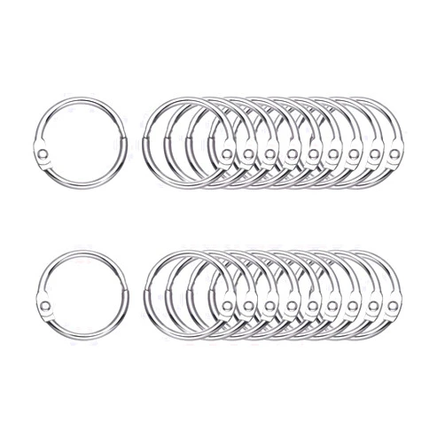 Antner 100Pcs Loose Leaf Binder Rings, 0.75