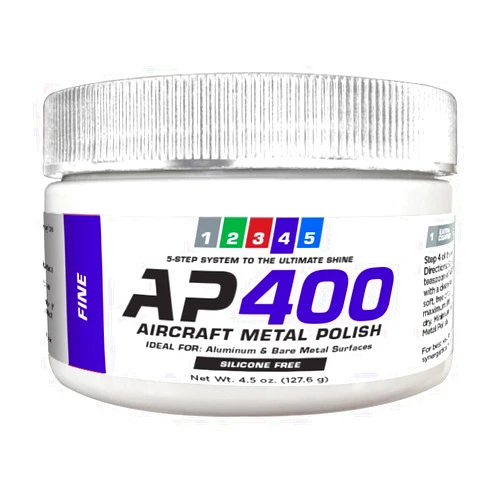 Rolite AP40045z Model AP400 Aircraft Metal Polish, for Airplane Aluminum & Bare Metal Surfaces, Fine, 4.5 oz