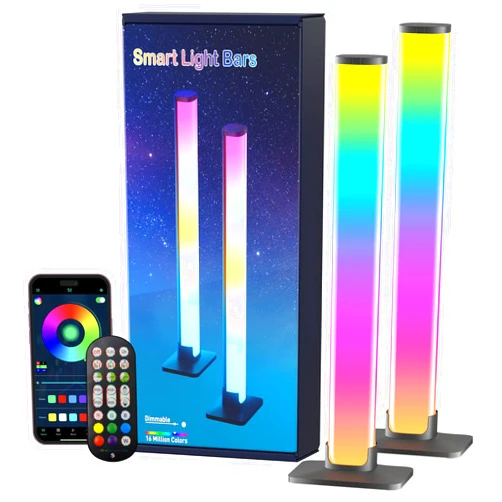 Barhootao RGB Light Bar,Smart LED Light Bar for Room,16 Million Colors,Three Control Modes,Dynamic Music Sync Mode,213 Preset Modes,USB Interface（without Adapter）