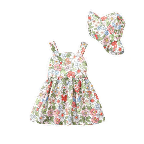 Saeaby Newborn Infant Baby Girl Dress Toddler Girl Clothes Halter Backless Sleeveless Flower Sundress Summer Dresses for Girl